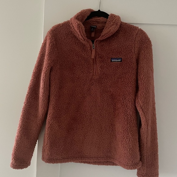 Women’s Patagonia Los Gatos 1/4 Zip. Size Medium Burnt Orange/Peach Color - Picture 3 of 3